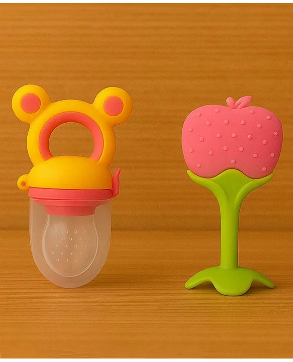 KIDS BASIC Presents combo of 2 includes 1 Standing Fruit Teether and 1 Mickey Fruit Feeder