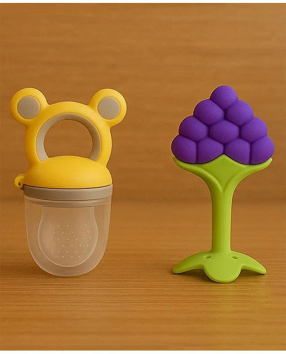 KIDS BASIC Presents combo of 2 includes 1 Standing Fruit Teether and 1 Mickey Fruit Feeder