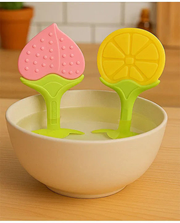 KIDS BASIC Presents combo of 2 includes 1 Standing Fruit Teether and 1 Mickey Fruit Feeder
