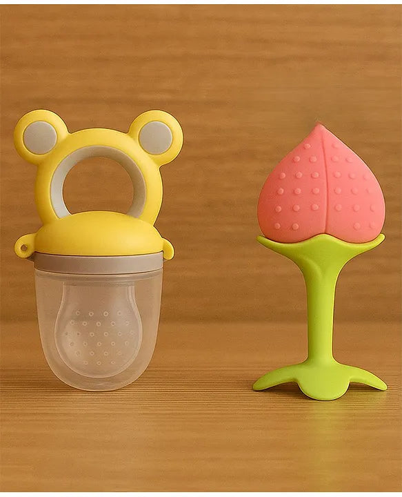 KIDS BASIC Presents combo of 2 includes 1 Standing Fruit Teether and 1 Mickey Fruit Feeder