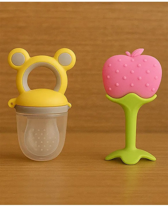 KIDS BASIC Presents combo of 2 includes 1 Standing Fruit Teether and 1 Mickey Fruit Feeder