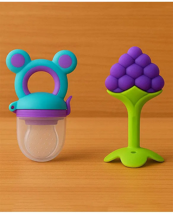 KIDS BASIC Presents combo of 2 includes 1 Standing Fruit Teether and 1 Mickey Fruit Feeder