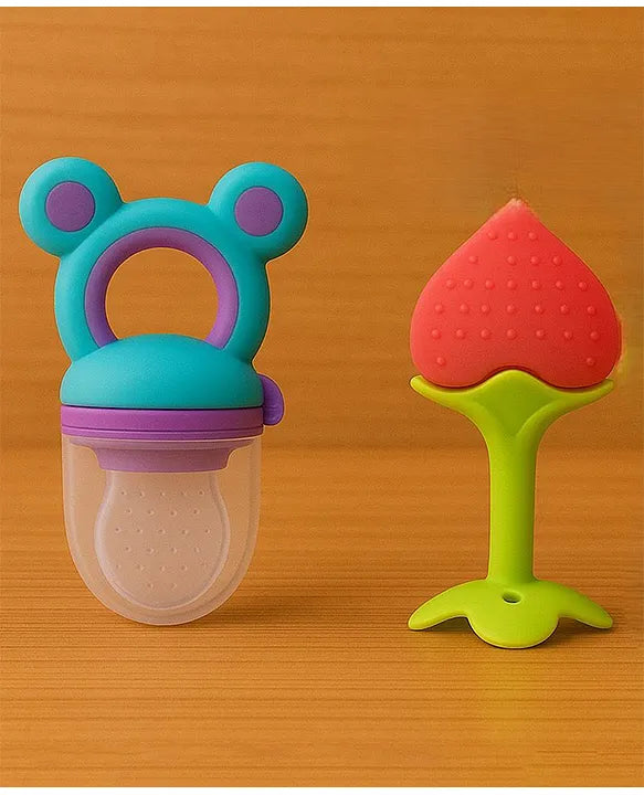 KIDS BASIC Presents combo of 2 includes 1 Standing Fruit Teether and 1 Mickey Fruit Feeder