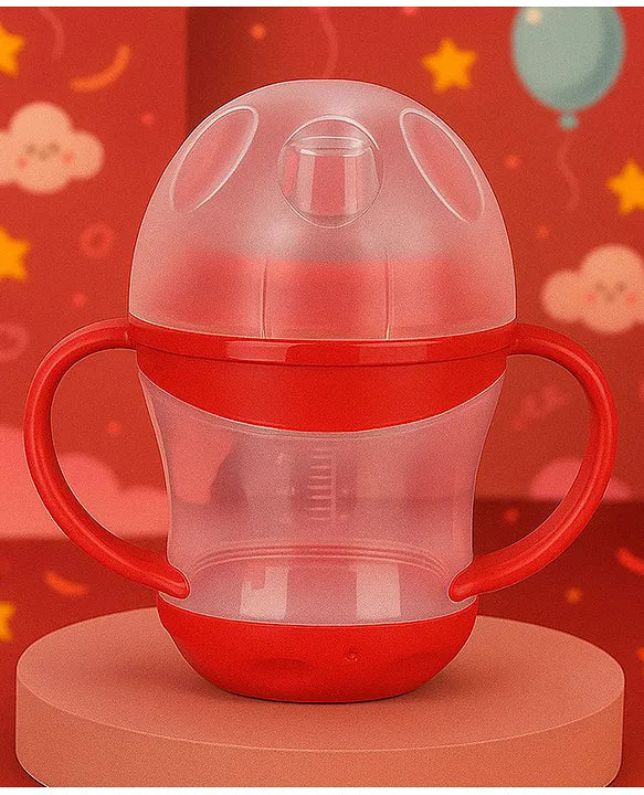 KIDS BASIC Unbreakable Baby Spout Sippy Feeding Milk Juices Liquids Silicone Bottle Feeder BPA Free - 160 ml