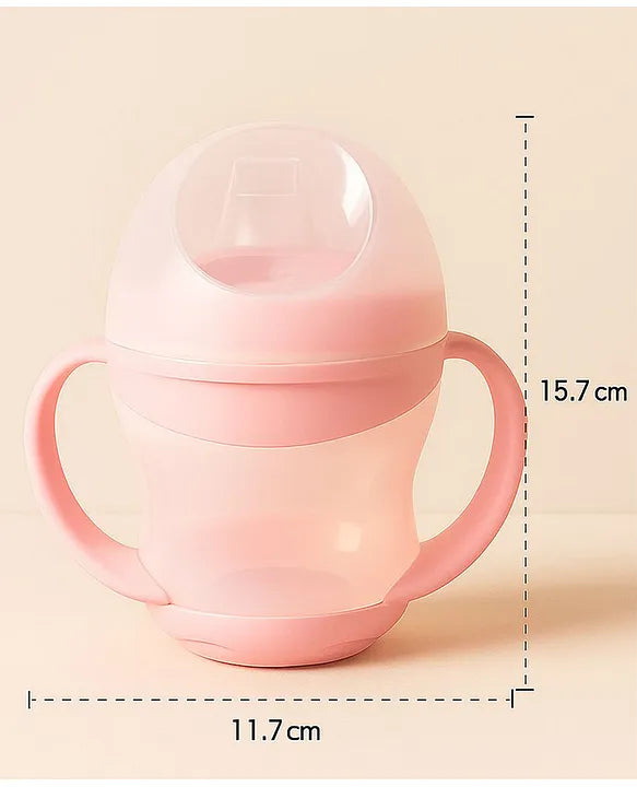 KIDS BASIC Unbreakable Baby Spout Sippy Feeding Milk Juices Liquids Silicone Bottle Feeder BPA Free - 160 ml