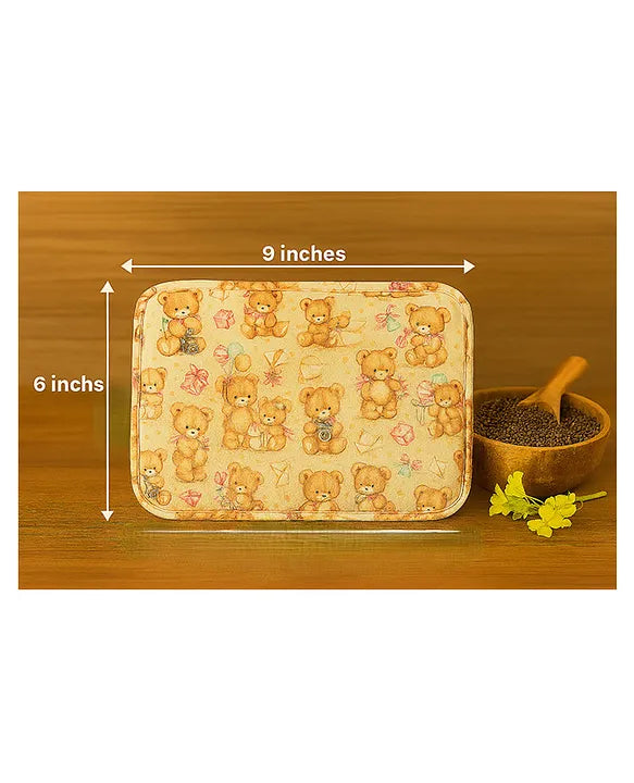 KIDS BASIC Super Soft Baby Mustard seeds Pillow with Detachable Washable Cover- Blue