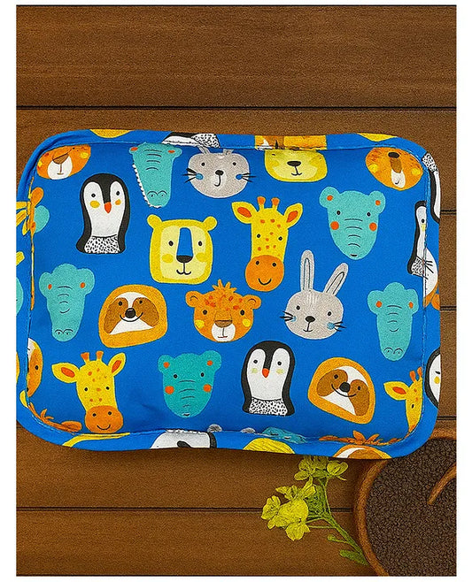 KIDS BASIC Super Soft Baby Mustard seeds Pillow with Detachable Washable Cover- Blue