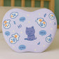 KIDS BASIC Baby Head Shaping Support Memory Foam Pillow With Detachable Washable Cover- White