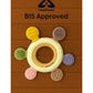 KIDS BASIC  BPA-Free & BIS Approved Wooden-Silicone Flower Teether for Babies - Textured Surface for Gum Relief (0M+)