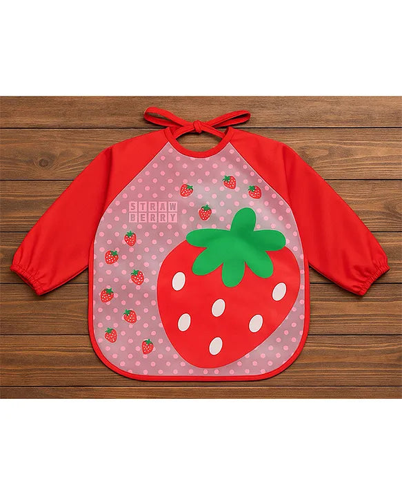 KIDS BASIC Long Sleeve Bibs, Waterproof Baby Bibs, Toddler Sleeved Bib, Baby Smock for Eating Feeding