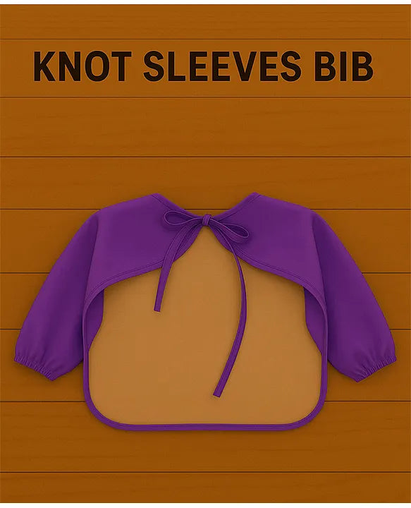 KIDS BASIC Long Sleeve Bibs, Waterproof Baby Bibs, Toddler Sleeved Bib, Baby Smock for Eating Feeding