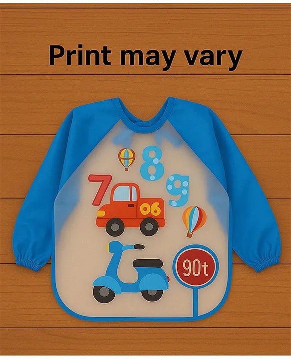 KIDS BASIC Long Sleeve Bibs, Waterproof Baby Bibs, Toddler Sleeved Bib, Baby Smock for Eating Feeding