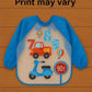 KIDS BASIC Long Sleeve Bibs, Waterproof Baby Bibs, Toddler Sleeved Bib, Baby Smock for Eating Feeding