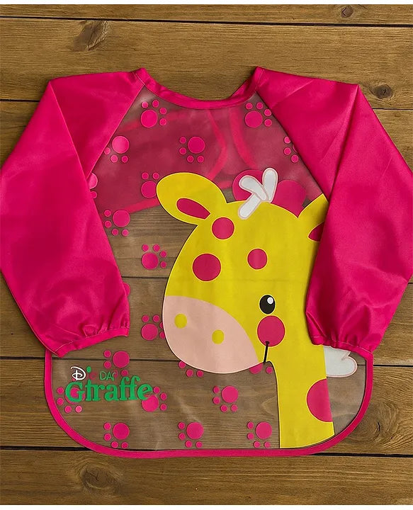 KIDS BASIC Long Sleeve Bibs, Waterproof Baby Bibs, Toddler Sleeved Bib, Baby Smock for Eating Feeding