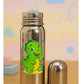 KIDS BASIC Baby Feeding Bottle, Steel Body with Nipple & Cap 250 ml