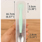 KIDS BASIC 2 In 1 Spoon Fruit Scrapping One Side and Other Soft Silicone Spoon- Green