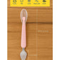 KIDS BASIC 2 In 1 Spoon Fruit Scrapping One Side and Other Soft Silicone Spoon- Green