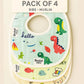 KIDS BASIC Muslin Button Bibs For Baby- Assorted Colours