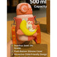 KIDS BASIC Cute Bunny Design Sipper Bottle with Adjustable Strap - Leakproof & Portable for Kids - 500ml