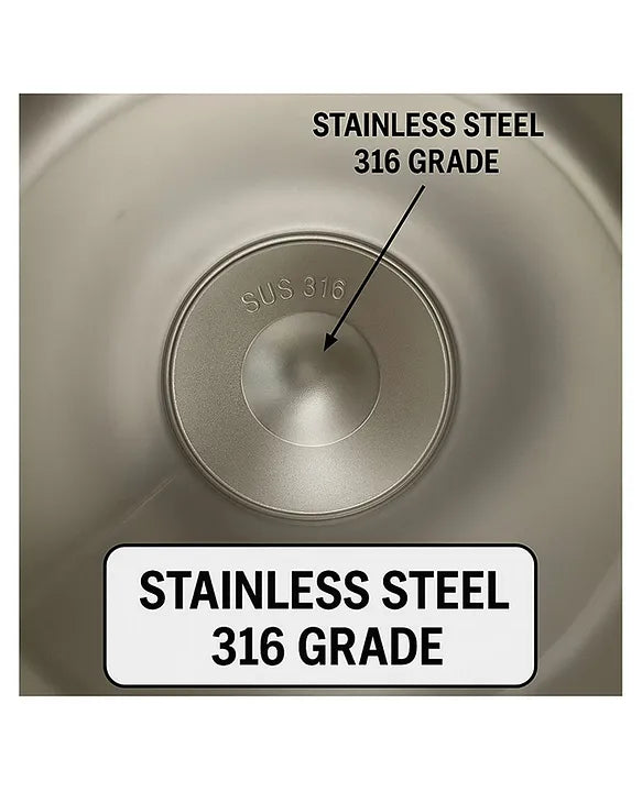 KIDS BASIC Cute Bunny Design Sipper Bottle with Adjustable Strap - Leakproof & Portable for Kids - 500ml