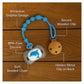KIDS BASIC Stylish Baby Pacifier with Clip Chain - Soft, Safe & BPA-Free
