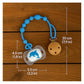 KIDS BASIC Stylish Baby Pacifier with Clip Chain - Soft, Safe & BPA-Free (pack of 2)