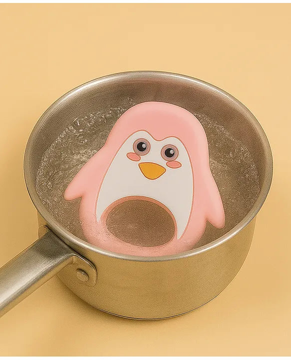 KIDS BASIC Penguin Shape Silicone Teether , BPA Free & Safe for Babies (Pack of 1)