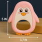 KIDS BASIC Penguin Shape Silicone Teether , BPA Free & Safe for Babies (Pack of 1)