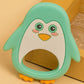 KIDS BASIC Penguin Shape Silicone Teether , BPA Free & Safe for Babies (Pack of 1)