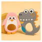 KIDS BASIC Dinosaur Shape & Reindeer Shape Silicone Teether , BPA Free & Safe for Babies (Pack of 2)