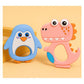 KIDS BASIC Dinosaur Shape & Reindeer Shape Silicone Teether , BPA Free & Safe for Babies (Pack of 2)