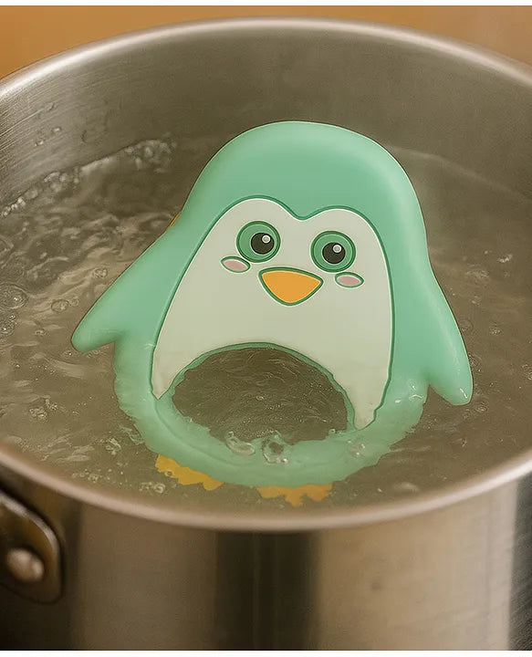 KIDS BASIC Dinosaur Shape & Reindeer Shape Silicone Teether , BPA Free & Safe for Babies (Pack of 2)