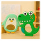KIDS BASIC Dinosaur Shape & Reindeer Shape Silicone Teether , BPA Free & Safe for Babies (Pack of 2)