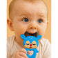 KIDS BASIC Dinosaur Shape & Reindeer Shape Silicone Teether , BPA Free & Safe for Babies (Pack of 2)