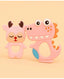 KIDS BASIC Dinosaur Shape & Reindeer Shape Silicone Teether , BPA Free & Safe for Babies (Pack of 2)