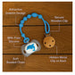 KIDS BASIC Baby Pacifier with Chain & Soft Reindeer Teether Combo ,Silicone, BPA Free