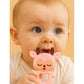 KIDS BASIC Baby Pacifier with Chain & Soft Reindeer Teether Combo ,Silicone, BPA Free