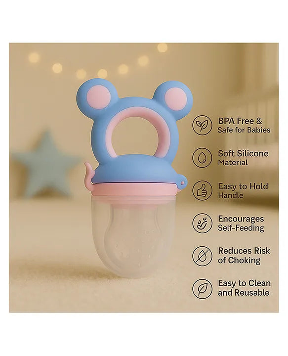 KIDS BASIC Essential Combo Mickey Fruit Nibbler & BPA Free Teether