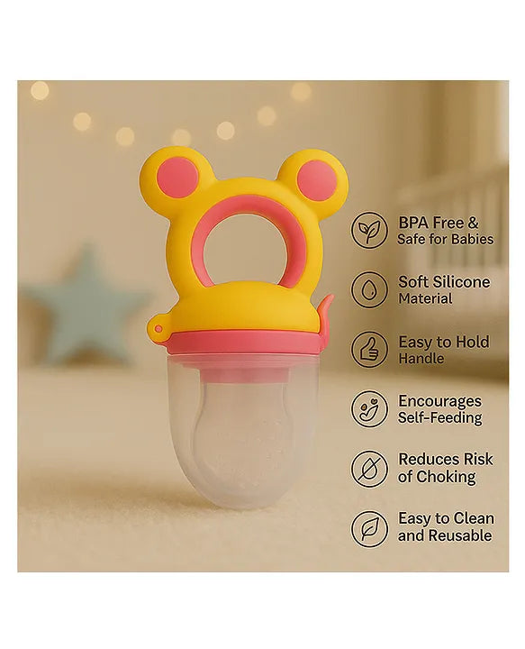 KIDS BASIC Essential Combo Mickey Fruit Nibbler & BPA Free Teether