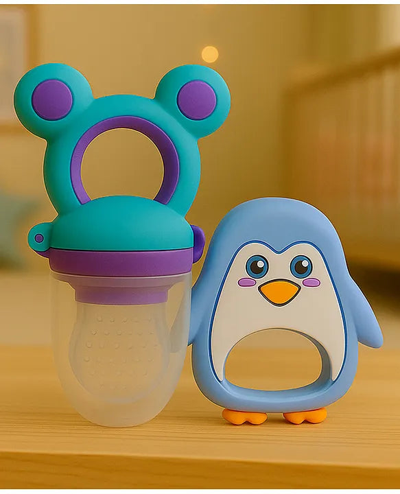 KIDS BASIC Essential Combo Mickey Fruit Nibbler & BPA Free Teether