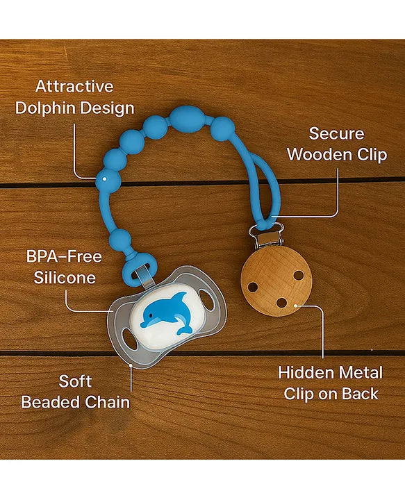 KIDS BASIC presents Tilsmi Moti & BPA Free Pacifier With clip