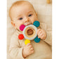 KIDS BASIC BIS Certified Wooden Teether & Wooden Rattle Combo , Natural, Safe & Eco-Friendly for Babies