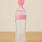 KIDS BASIC Soft Silicone Squeezy BPA Free Spoon Bottle For Babies
