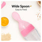 KIDS BASIC Soft Silicone Squeezy BPA Free Spoon Bottle For Babies
