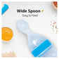 KIDS BASIC Soft Silicone Squeezy BPA Free Spoon Bottle For Babies