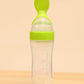 KIDS BASIC Soft Silicone Squeezy BPA Free Spoon Bottle For Babies