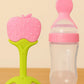 KIDS BASIC Baby Silicone Spoon Bottle with Soft Teether Feeder Combo , BPA Free Feeding Set