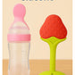 KIDS BASIC Baby Silicone Spoon Bottle with Soft Teether Feeder Combo , BPA Free Feeding Set