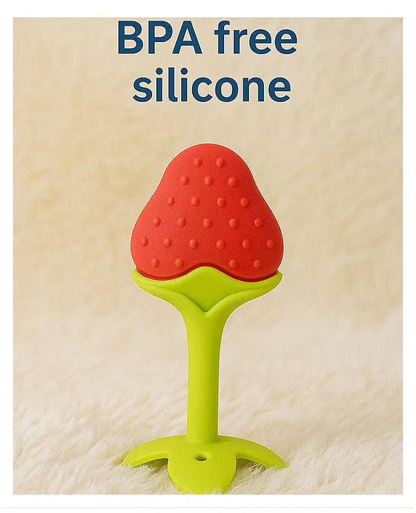 KIDS BASIC Baby Silicone Spoon Bottle with Soft Teether Feeder Combo , BPA Free Feeding Set