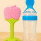 KIDS BASIC Baby Silicone Spoon Bottle with Soft Teether Feeder Combo , BPA Free Feeding Set